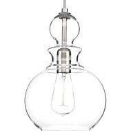 Staunton 1-Light Pendant in Brushed Nickel