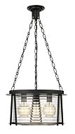 Cape Harbor Pendant 3-Light Pendant in Matte Black