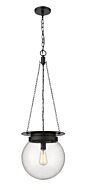 Calhoun 1-Light Pendant in Matte black