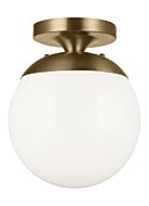 Sea Gull Leo   Hanging Globe LED Ceiling Light in Satin Brass