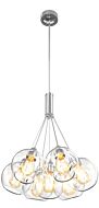 DVI Oberon 7-Light Pendant in Chrome