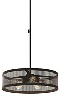 DVI Gastown 5-Light Pendant in Graphite Net