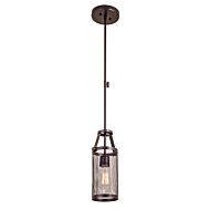 DVI Gastown 1-Light Mini-Pendant in Graphite Net