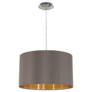 Maserlo 1-Light Pendant in Satin Nickel