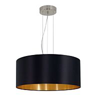 Maserlo 3-Light Pendant in Satin Nickel