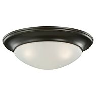 Nash 3-Light Flush Mount in Bronze