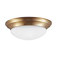 Sea Gull Nash 3 Light Ceiling Light in Satin Brass