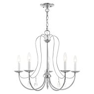 Mirabella 5-Light Chandelier in Polished Chrome