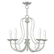 Mirabella 5-Light Chandelier in Brushed Nickel