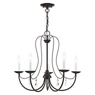 Mirabella 5-Light Chandelier in English Bronze