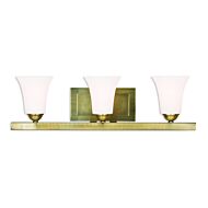 Ridgedale 3-Light Bathroom Vanity Light in Antique Brass