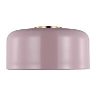 Malone One Light Flush Mount in Rose by Visual Comfort Studio