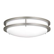 Mahone 1-Light LED Flush Mount Ceiling Light in Painted Brushed Nickel