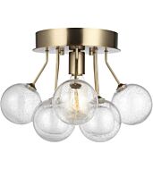 Sea Gull Brassville Ceiling Light in Satin Brass