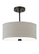 Sea Gull Dayna Shade Pendants 2 Light Ceiling Light in Burnt Sienna