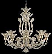 Rivendell Eight Light Chandelier in Heirloom Gold by Schonbek