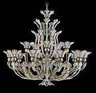 Rivendell 16 Light Chandelier in Heirloom Gold by Schonbek