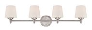 Darcy 4-Light Bathroom Vanity Light Bar in Brushed Nickel