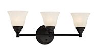 Kendall 3-Light Bathroom Vanity Light Bar in Oil Rubbed Bronze