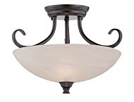 Kendall 2-Light Semi-Flush Mount in Oil Rubbed Bronze