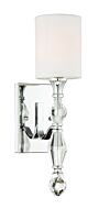 Evi 1-Light Wall Sconce in Chrome