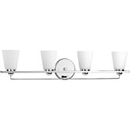 Flight 4-Light Bathroom Vanity Light in Polished Chrome