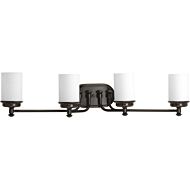 Glide 4-Light Bathroom Vanity Light in Rubbed Bronze