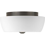 Leap 2-Light Flush Mount in Antique Bronze