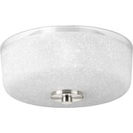 Alexa 2-Light Flush Mount in Brushed Nickel