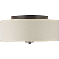 Inspire LED 1-Light LED Flush Mount in Antique Bronze