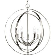 Equinox 5-Light Pendant in Polished Nickel