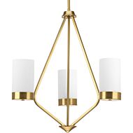 Elevate 3-Light Chandelier in Brushed Bronze