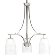 Leap 3-Light Chandelier in Brushed Nickel