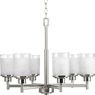 Alexa 6-Light Chandelier in Brushed Nickel