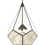 Cinq 3-Light Pendant in Antique Bronze