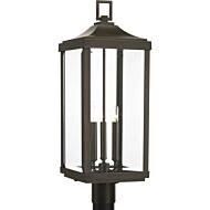 Gibbes Street 3-Light Post Lantern in Antique Bronze