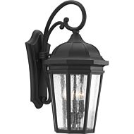 Verdae 3-Light Large Wall Lantern in Black