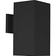 LED Squares 1-Light LED Wall Lantern in Black