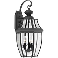 New Haven 3-Light Wall Lantern in Black