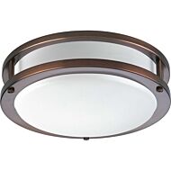 LED Linear 1-Light LED Flush Mount in Urban Bronze