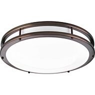 LED Linear 1-Light LED Flush Mount in Urban Bronze