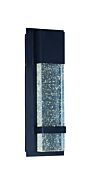 Cascade 1-Light LED Outdoor Wall Sconce in Black