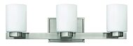 Miley 3-Light LED Bathroom Vanity Light in Brushed Nickel