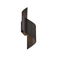 Modern Forms Helix 2 Light Outdoor Wall Light in Bronze