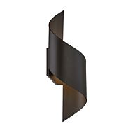 Modern Forms Helix 2 Light Outdoor Wall Light in Bronze