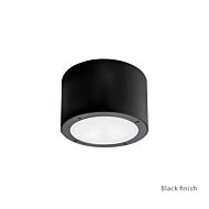 Modern Forms Vessel 1 Light Outdoor Flush Mount in Black