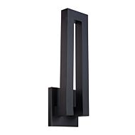 Modern Forms Forq 1 Light Outdoor Wall Light in Black