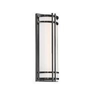 Modern Forms Skyscraper 1 Light Outdoor Wall Light in Bronze