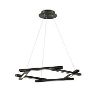 Modern Forms Metric 6 Light Pendant in Black