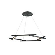 Modern Forms Metric 6 Light Pendant in Black